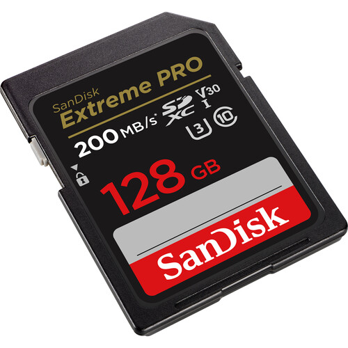 SanDisk SDXC 128GB Extreme Pro 200MB/s UHS-I Cass10 U3 V30 - 2